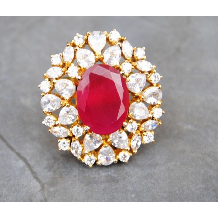  Ruby Diamond Ring